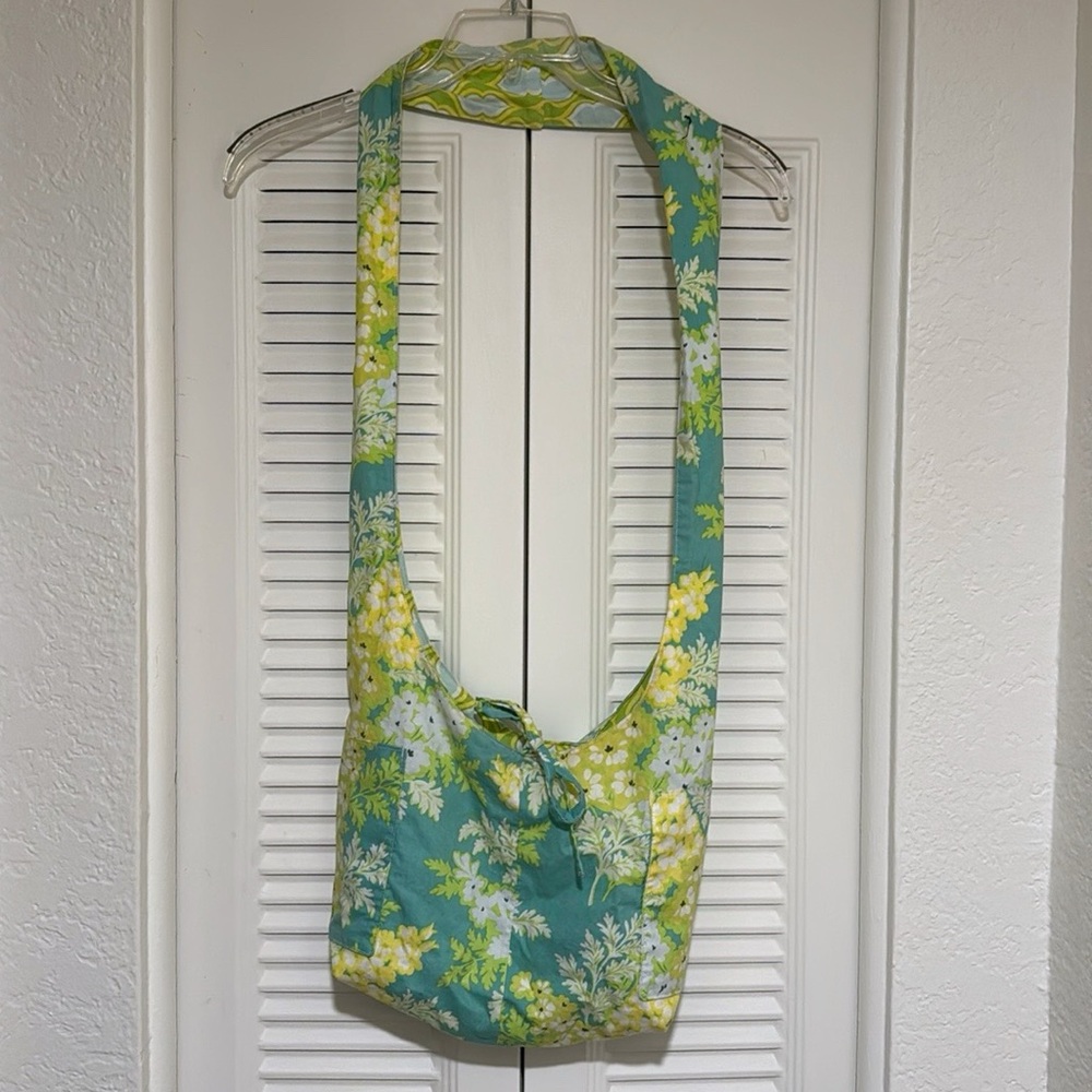Crossbody, Sling Bag, Fabric Reversible Hobo Bag